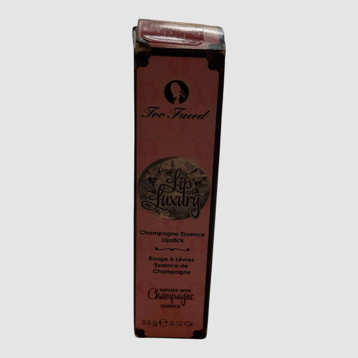Lipstick in Runway Red - Champagne-Infused Luxury Lip Color 0.12 oz