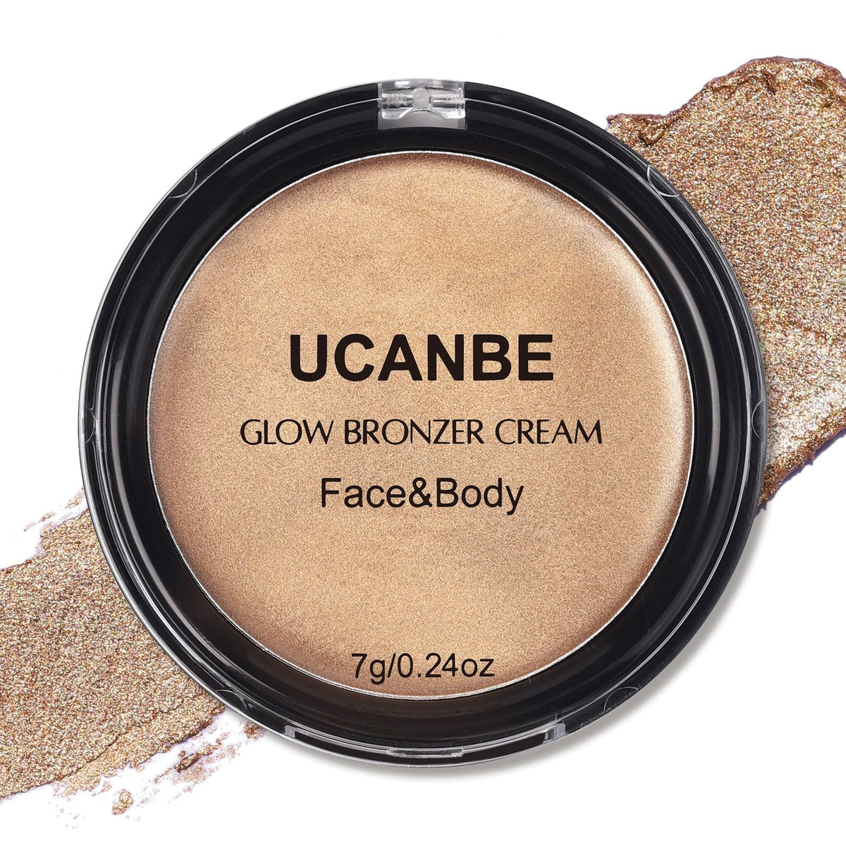 Cream Bronzer for Face & Body - Natural Sun-Kissed Glow Palette
