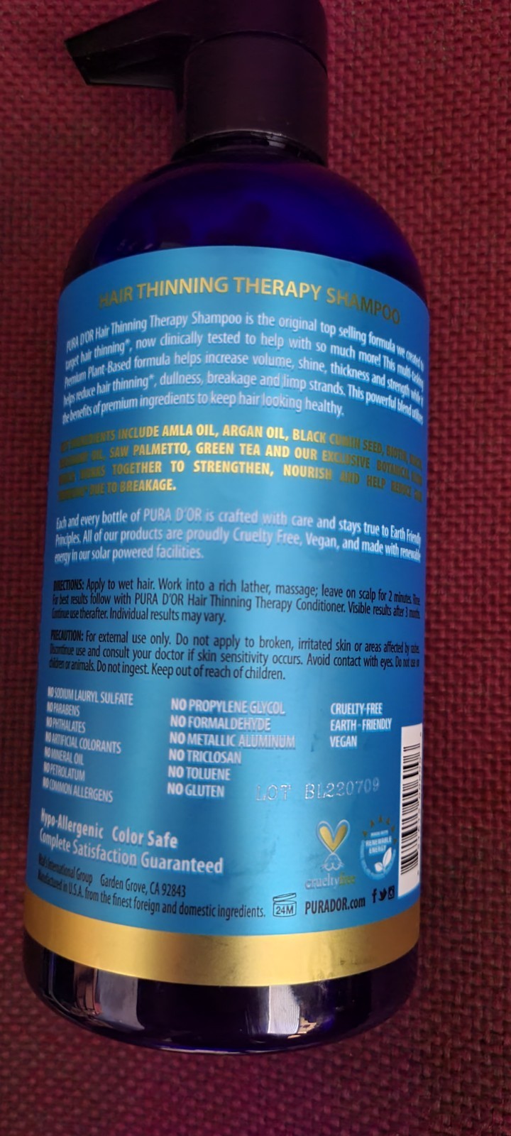Hair Thinning Therapy Shampoo - 16 fl oz