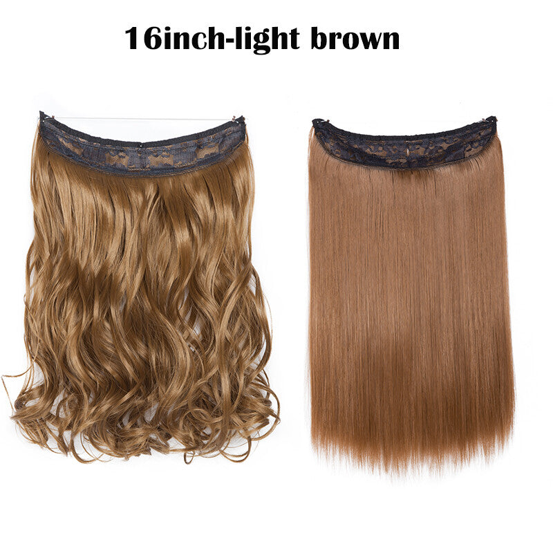 Hair Extensions with Elastic Band & Miracle Ring - Thick, Real Hair