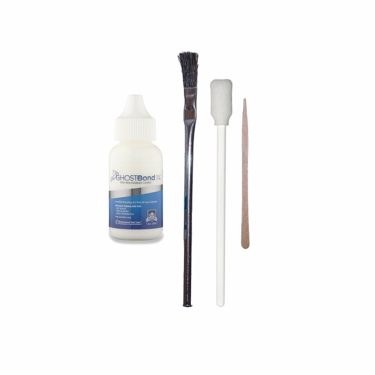 Pro Hair Labs GhostBond XL White Lace Wig Adhesive 1.3 oz with Brush
