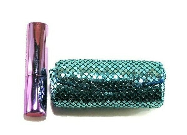 Metal Mesh Lipstick Case with Mirror - Fits 8.5cm Round Lipsticks, Unbranded