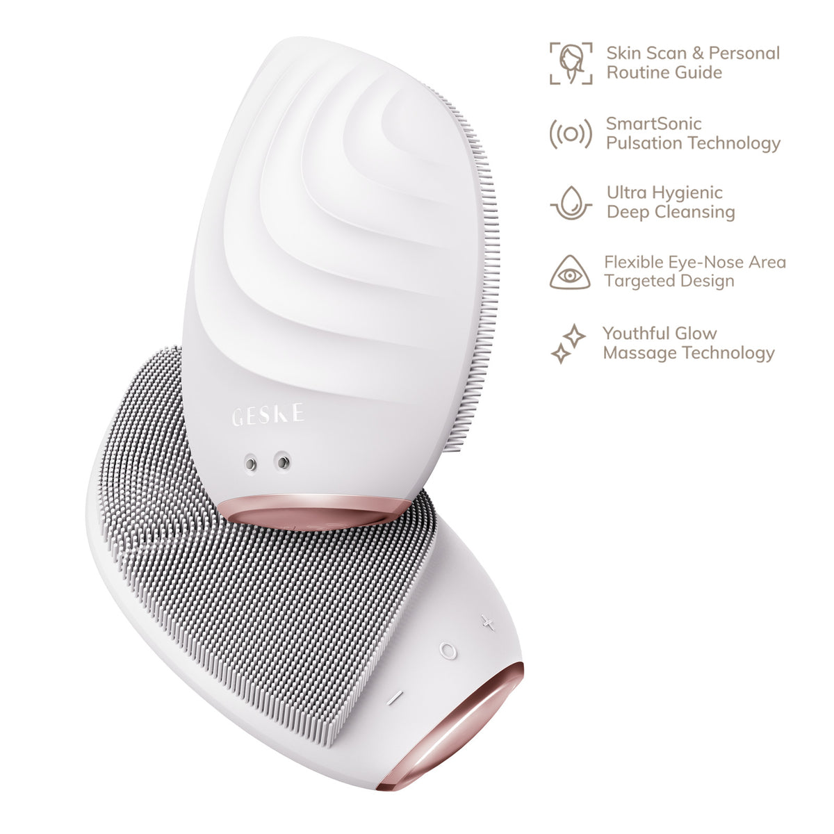 Sonic Facial Brush 5 in 1 - GESKE Starlight Skin Care Tool