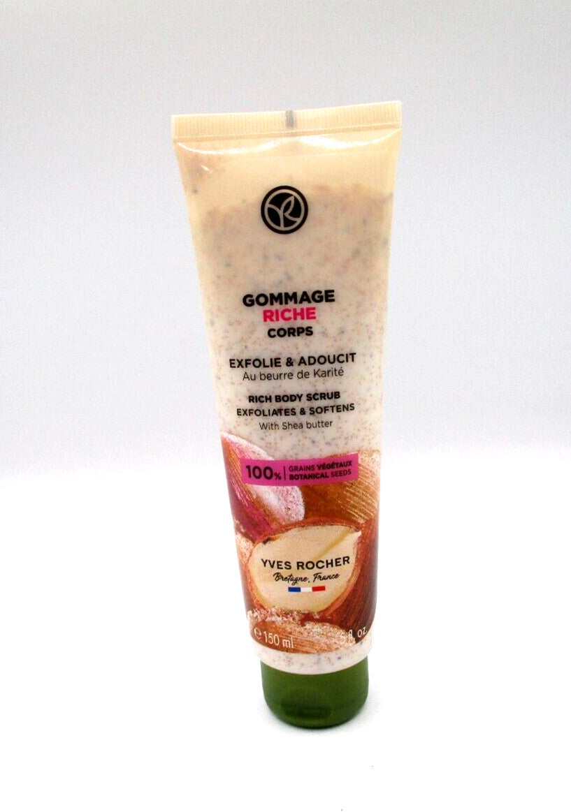 Yves Rocher Gommage Rich Body Scrub Exfoliates & Softens ~ 5 oz / 150