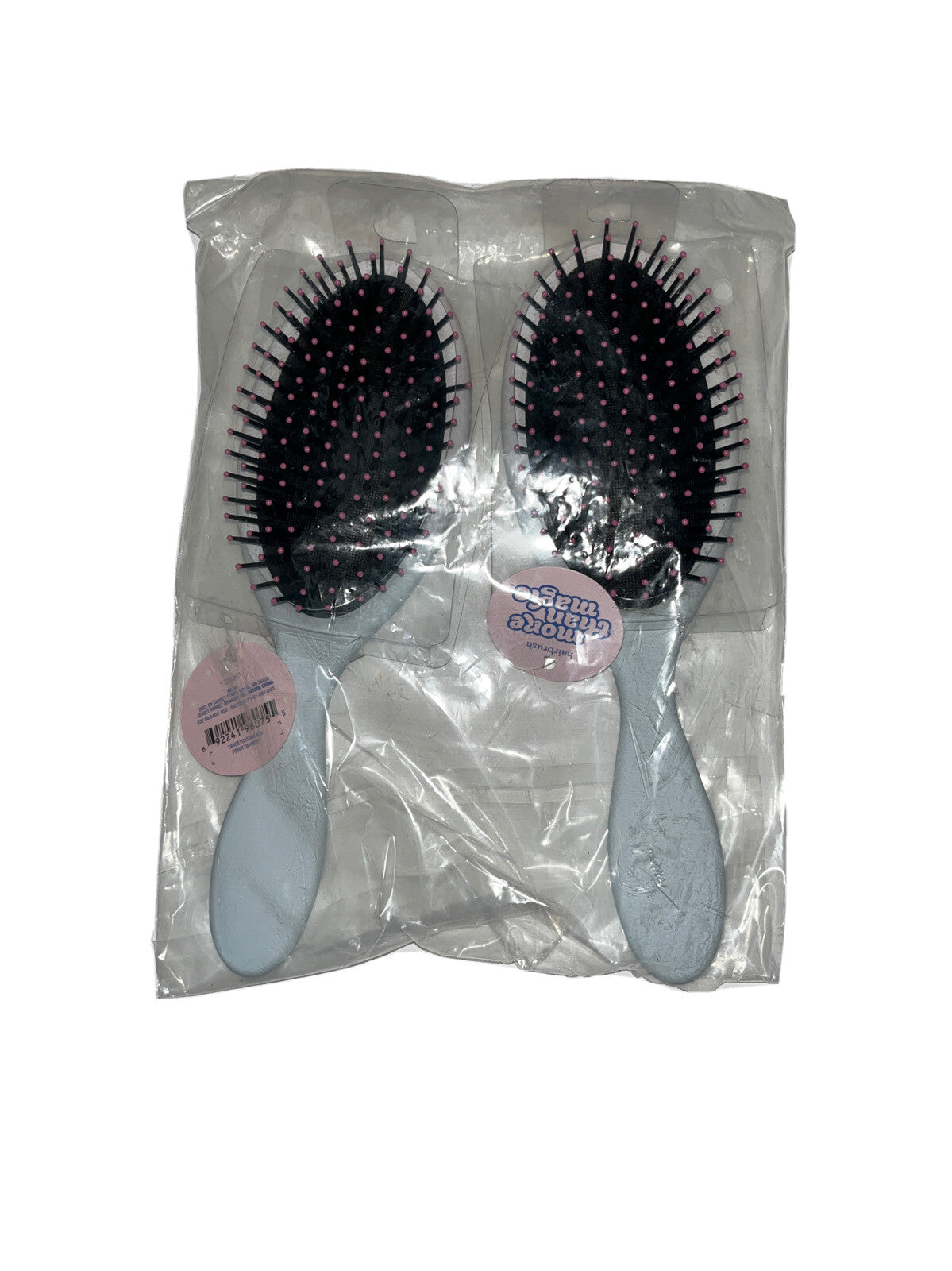 Kids Monogram Hair Brush Set - 2 Pack for Gentle Hair Care
