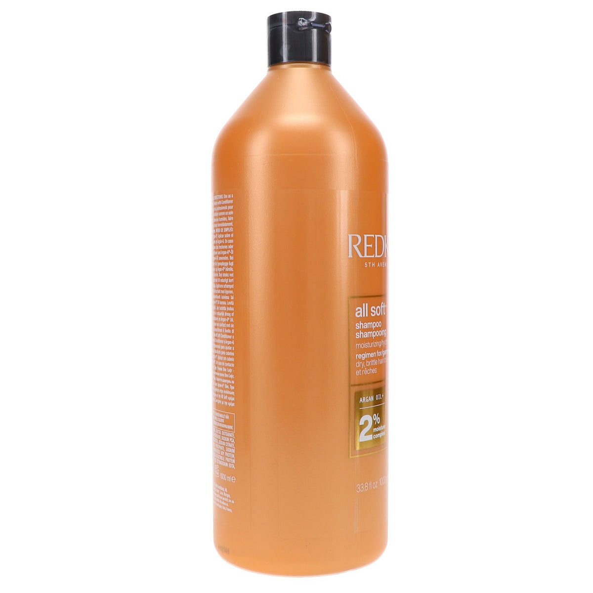 Redken All Soft Shampoo 33.8 oz - Nourishing Hair Care for Soft, Shiny Hair