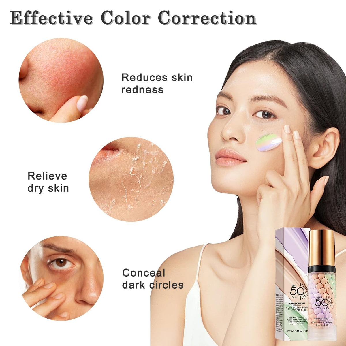 3-in-1 Face Primer with SPF 50 - Hydrating Sunscreen & Makeup Base