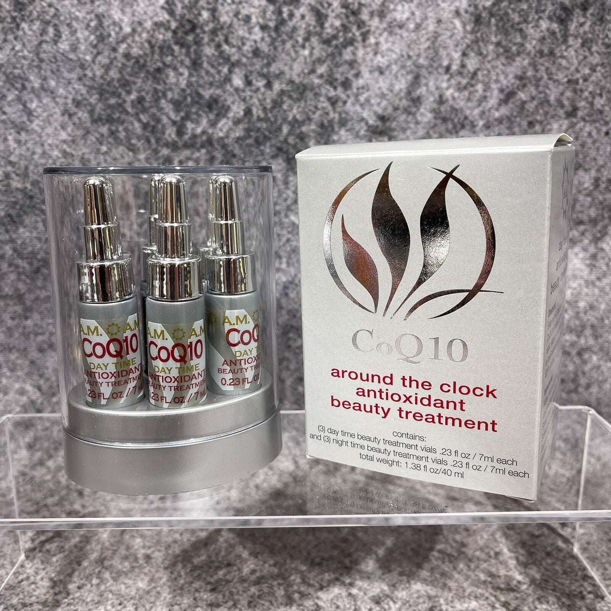 Anti-Aging CoQ10 Skin Care Vials - 3 AM & 3 PM Antioxidant Serum Set
