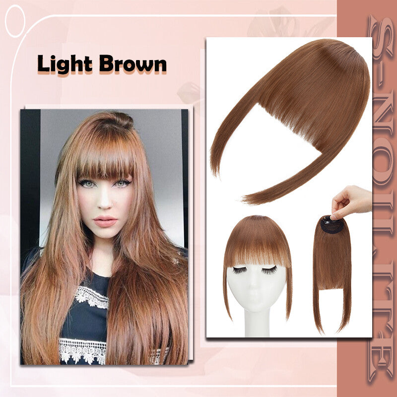 French Style Clip-In Bangs Hair Extensions - 11 Inches Natural Look