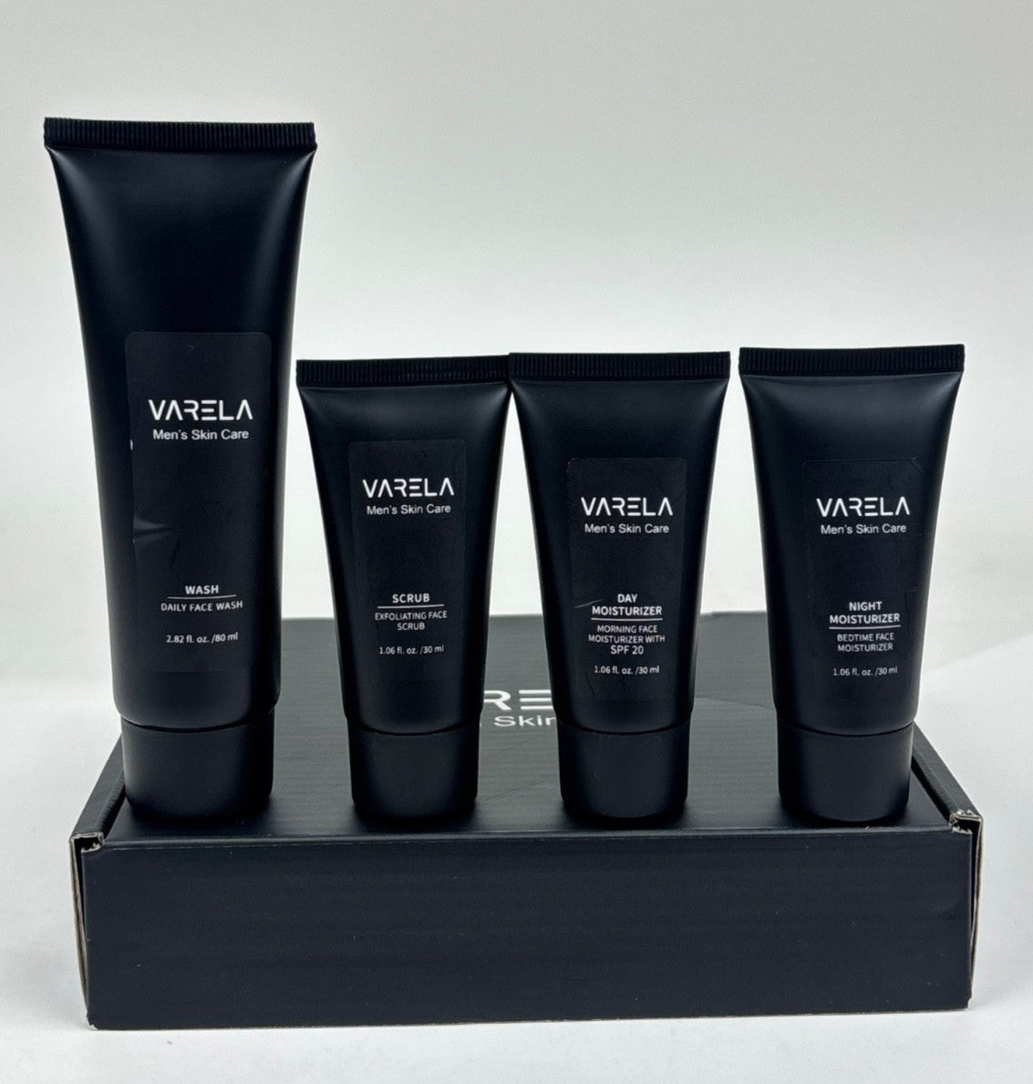 Men's Skin Care Set - Face Wash, Scrub, Day & Night Moisturizers