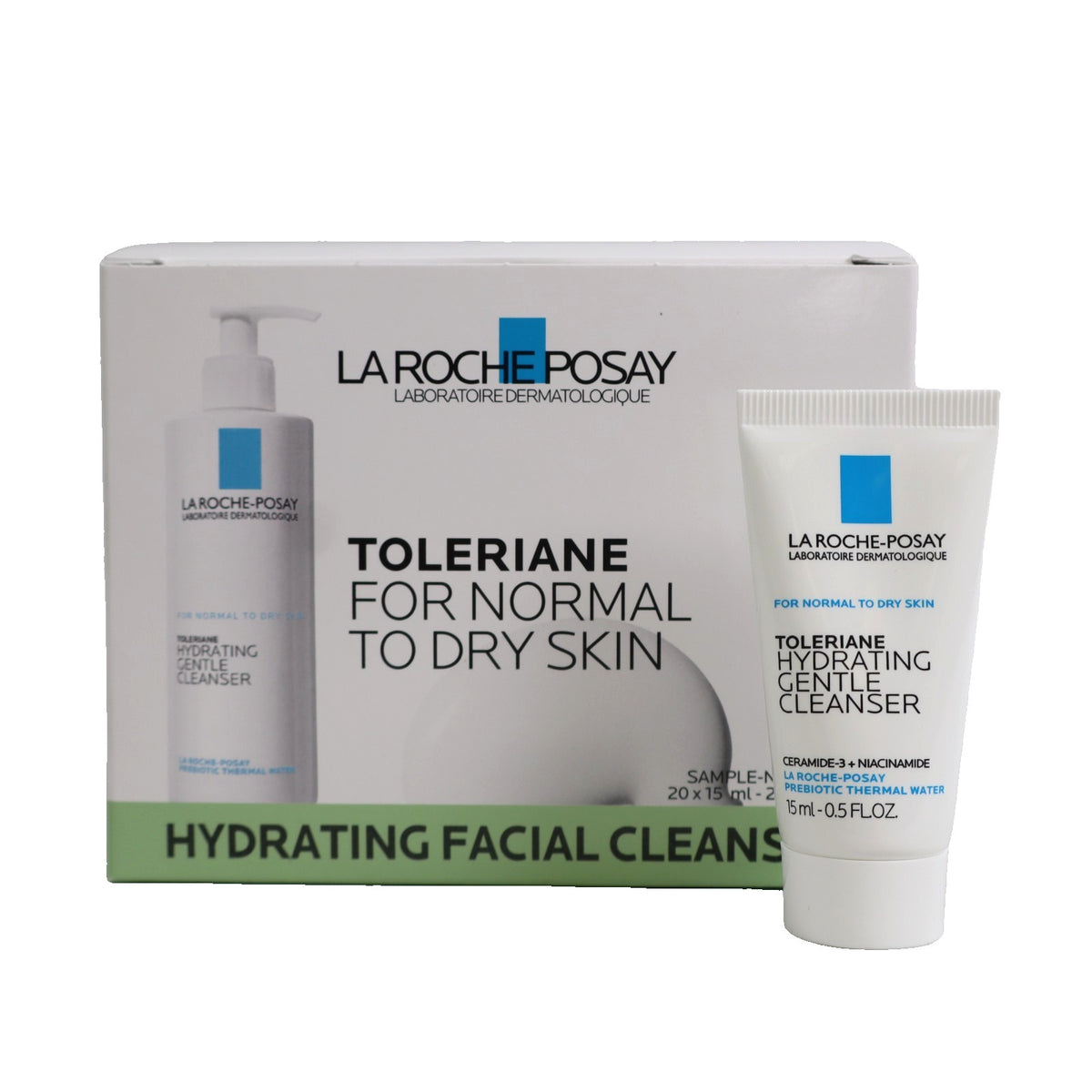 Travel Size Hydrating Gentle Cleanser - 20 Pack of 0.5 oz Facial Cleansers
