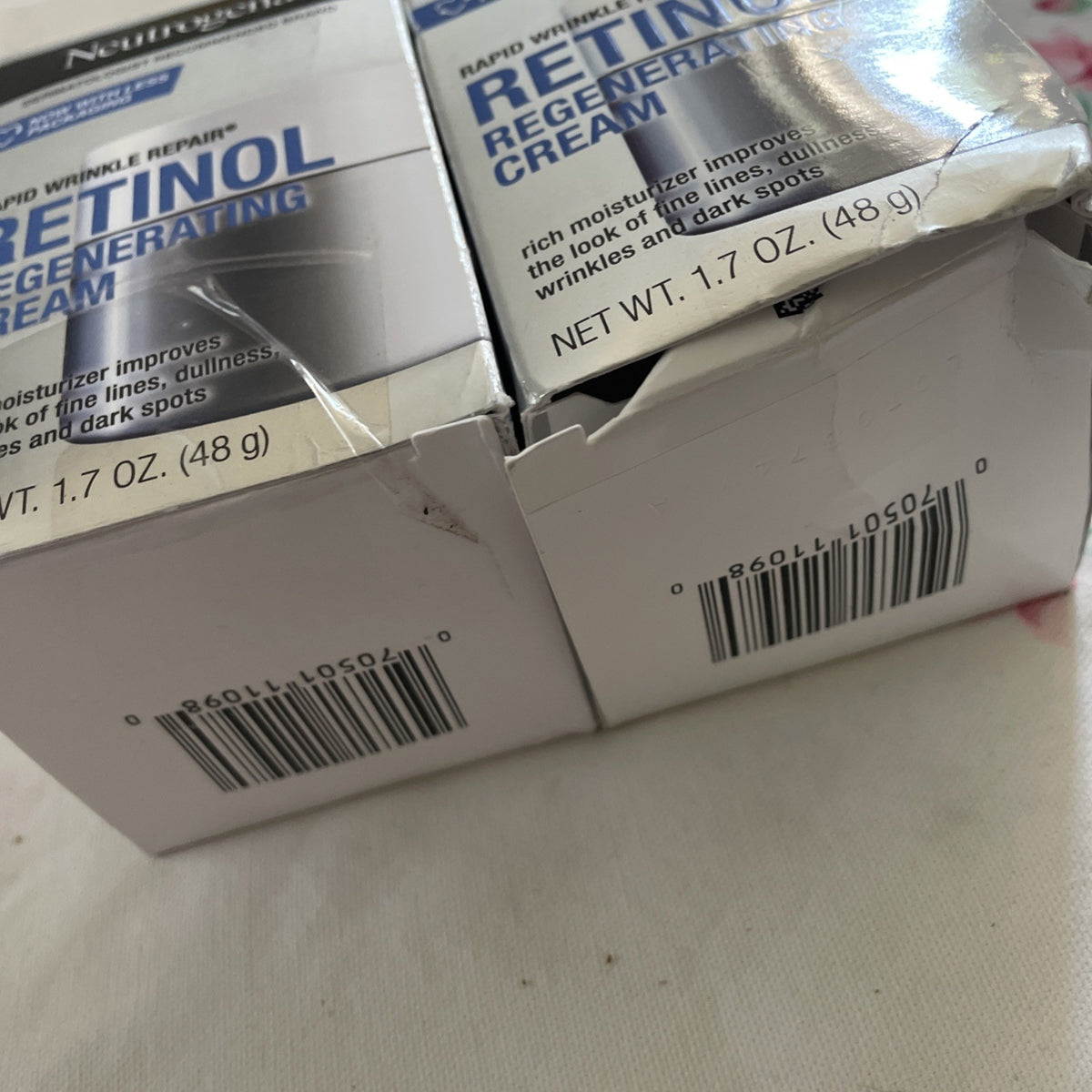 Neutrogena Rapid Wrinkle Repair Retinol Cream Damaged Box - 2 Pack