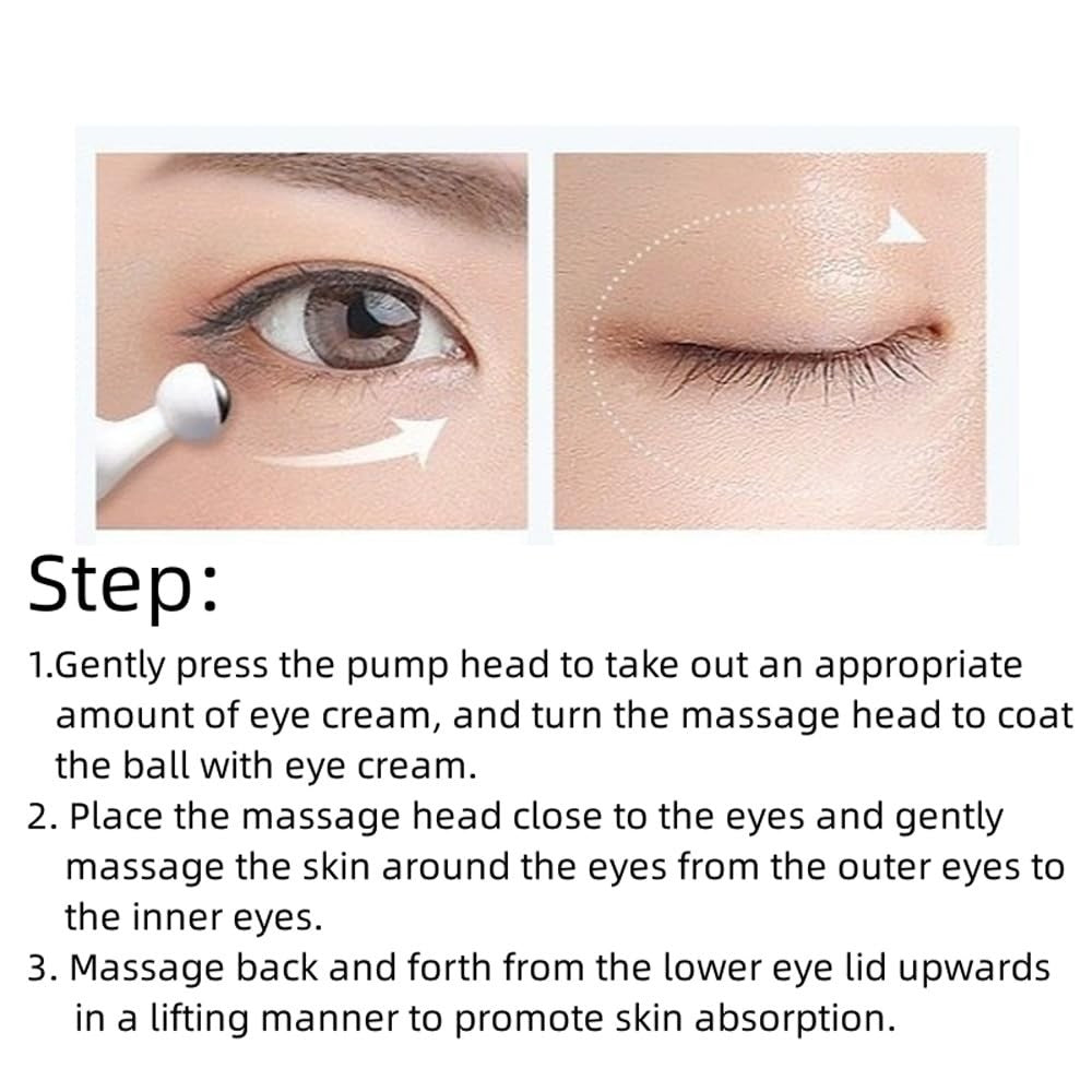 Hydrating Snail Under Eye Cream - Reduces Puffiness & Wrinkles 0.57 oz