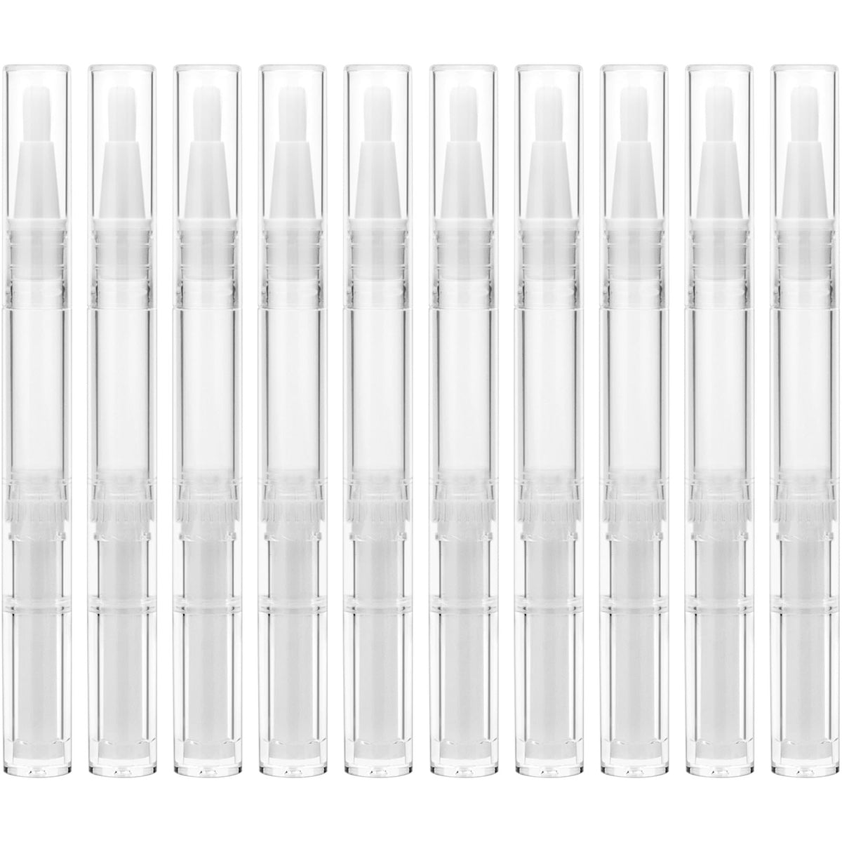 10 Pack 3ml Refillable Nail & Lip Oil Applicator Pens with Brush Tip
