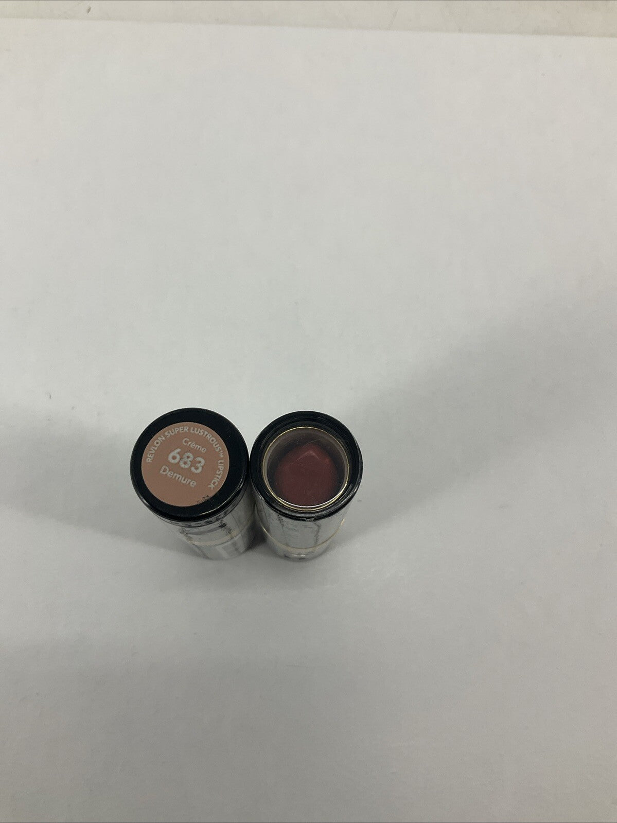 Revlon Super Lustrous Lipstick Creamy Demure Pink Peach Shade 2-Pack