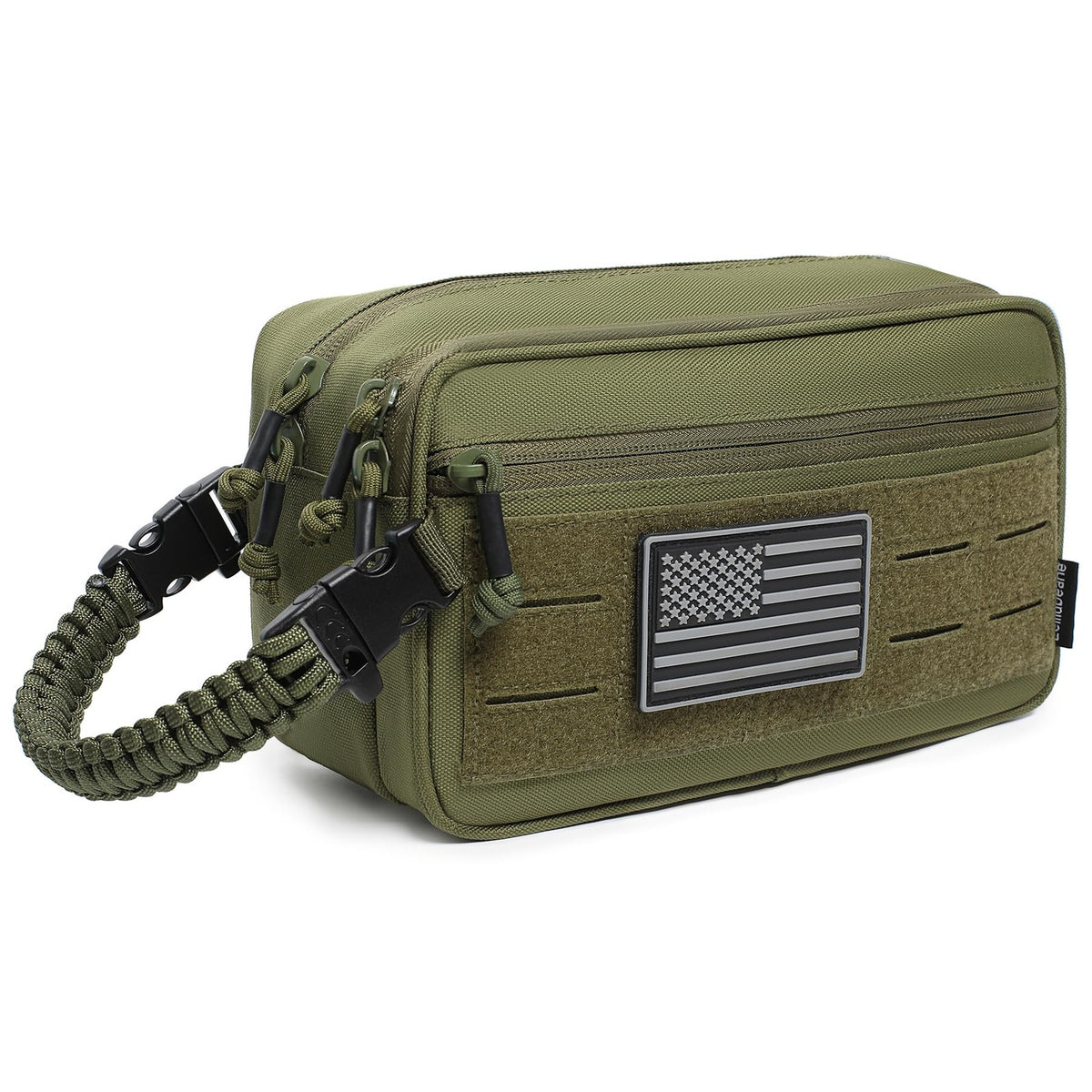 Men's Waterproof Tactical Toiletry Bag with Molle Attachment & Pouch
