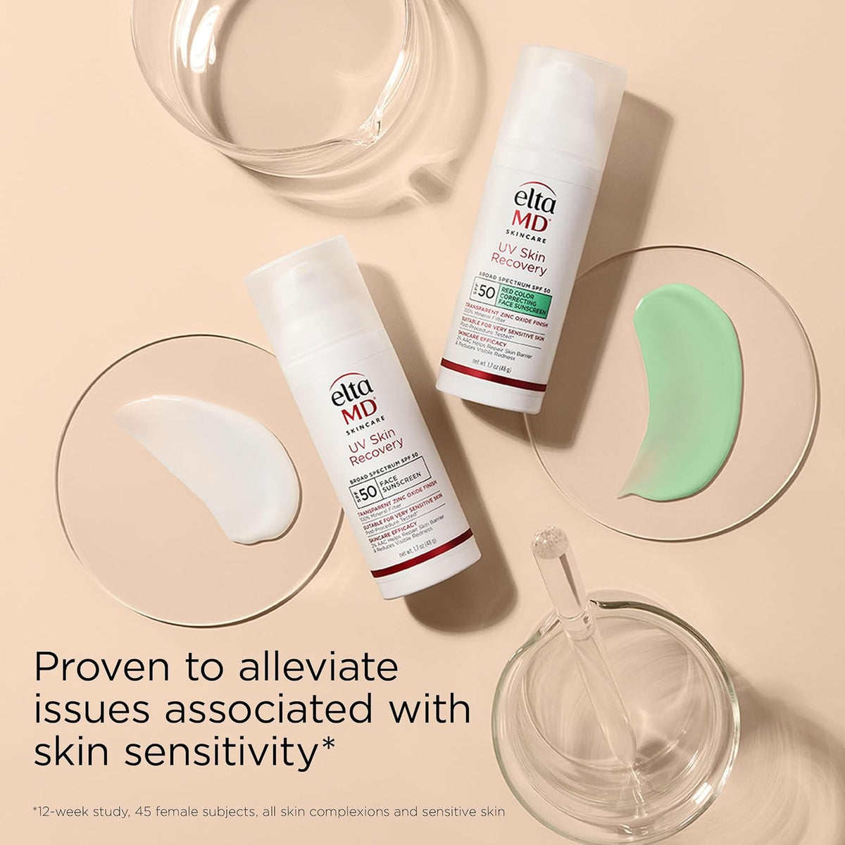 UV Skin Recovery Green Tint Mineral Sunscreen SPF 50, 1.7oz