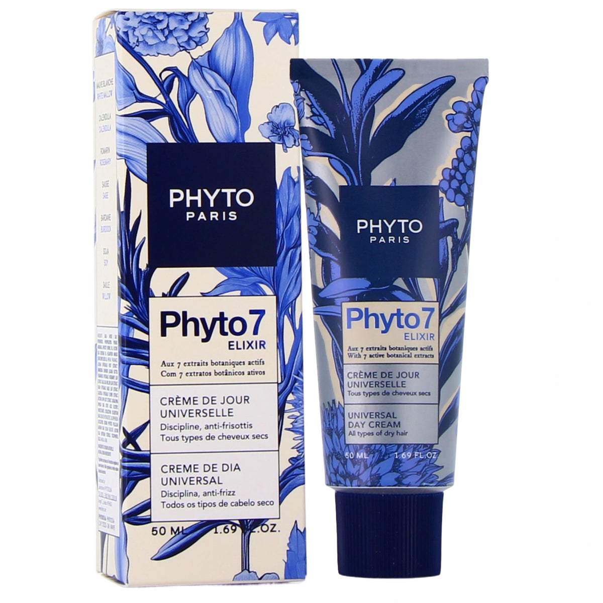 Phyto 7 Elixir Universal Day Cream - Anti-Frizz Nourishing Leave-In for Dry Hair