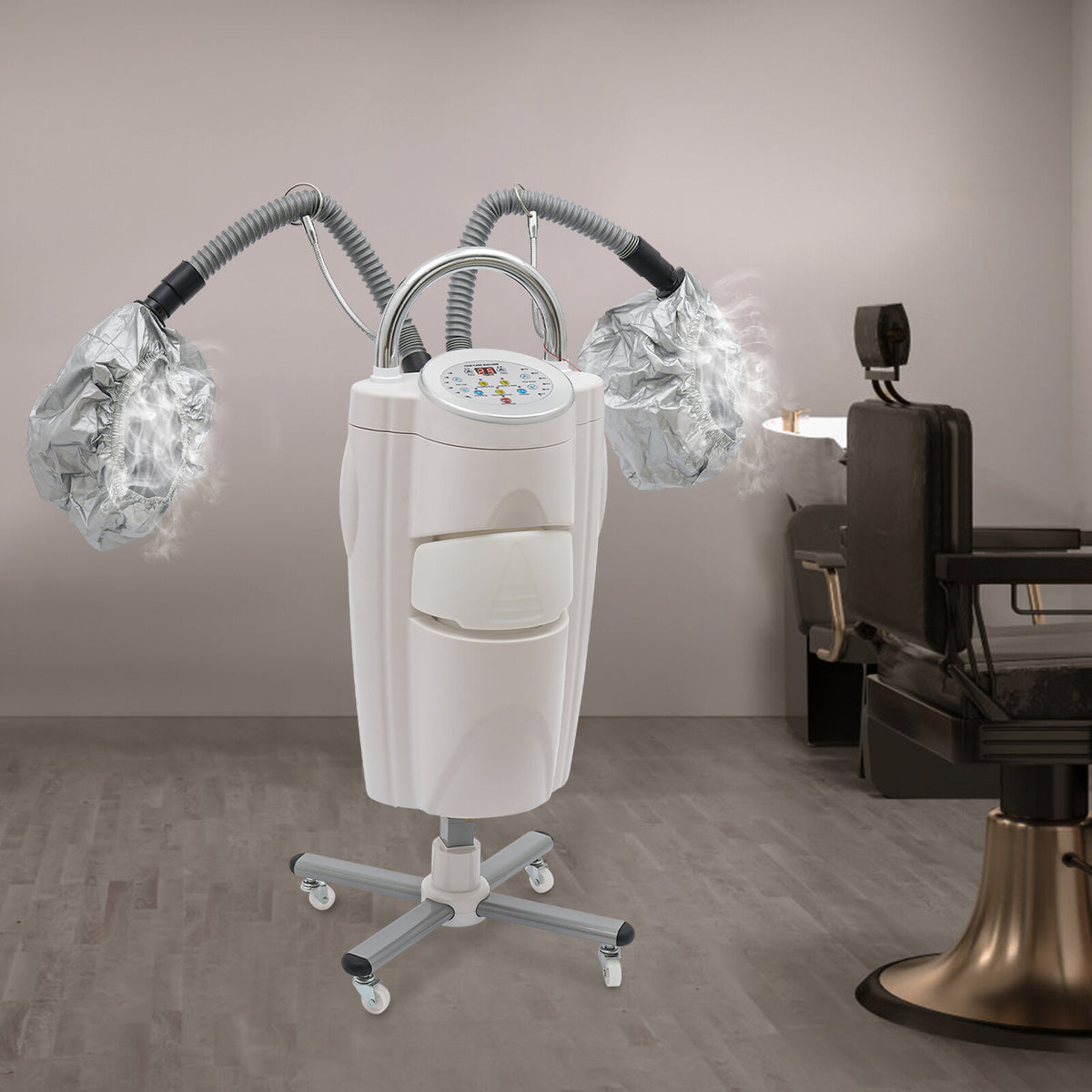 Professional Hair Steamer for Salon & Home Use - 700W Adjustable Temperature & Timer
