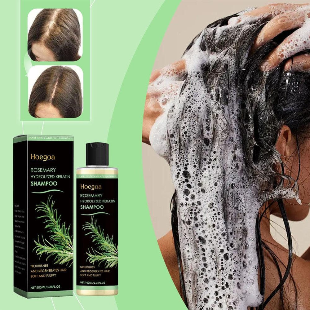 Rosemary Hair Growth Shampoo with Keratin - 2x 100ml
