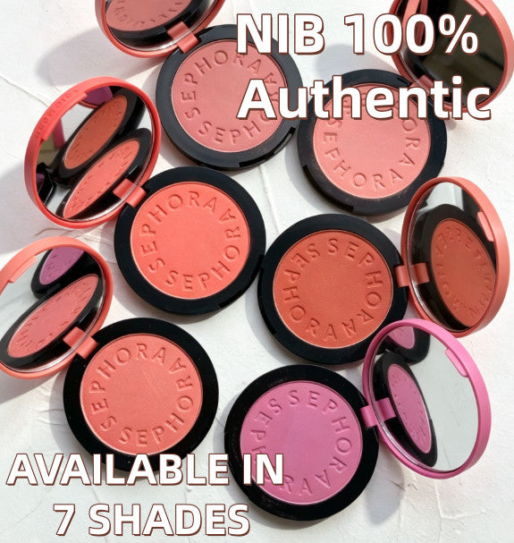 Colorful Blush Palette with 7 Shades - Vegan & Buildable Powder Makeup