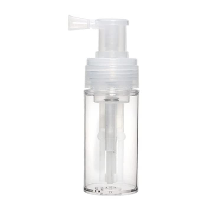 Refillable Powder Spray Bottle 110ml Portable Locking Nozzle Cosmetic Container