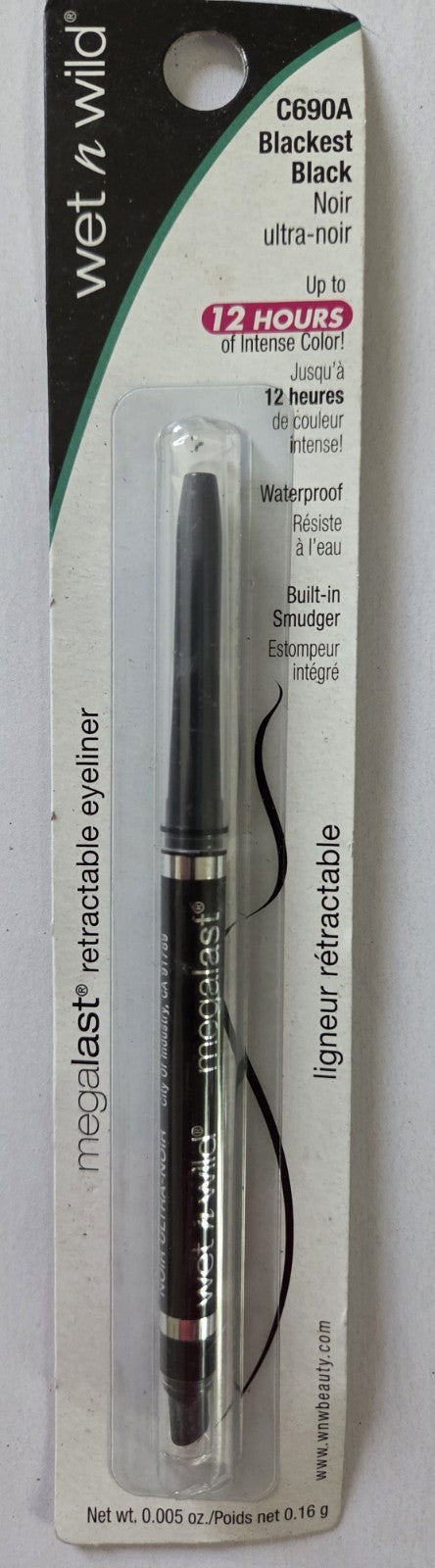 Waterproof Eyeliner Pencils Set - Blackest Black, Smudge-Proof, 3 Pack