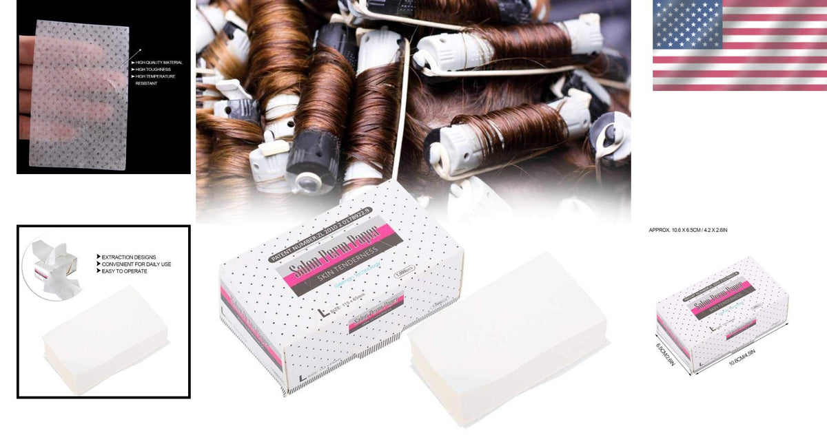 Disposable Perm Papers Heat Protect for DIY Hair Styling 1000 Sheets