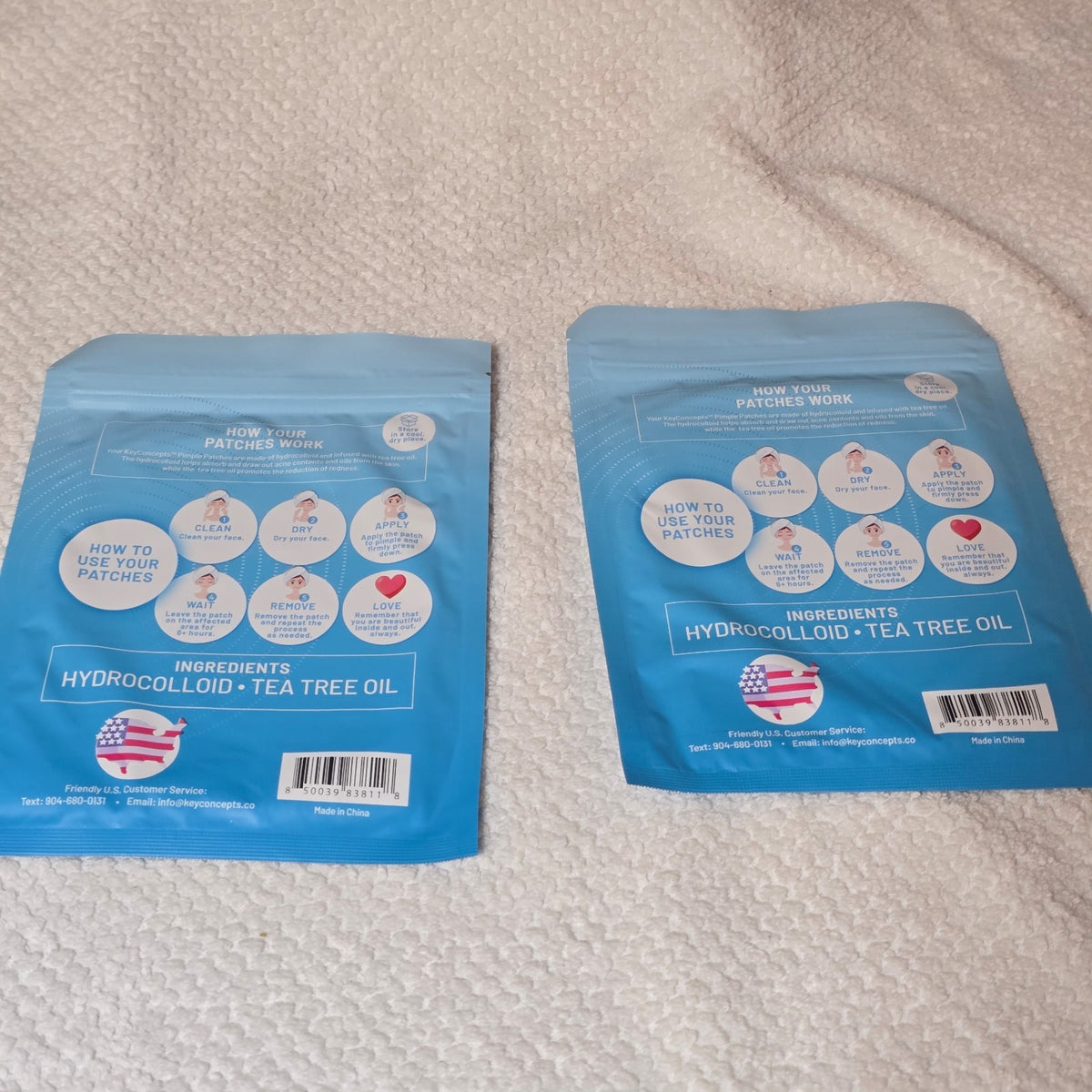 Hydrocolloid Acne Patches with Tea Tree Oil - 240 Pack for Face & Body