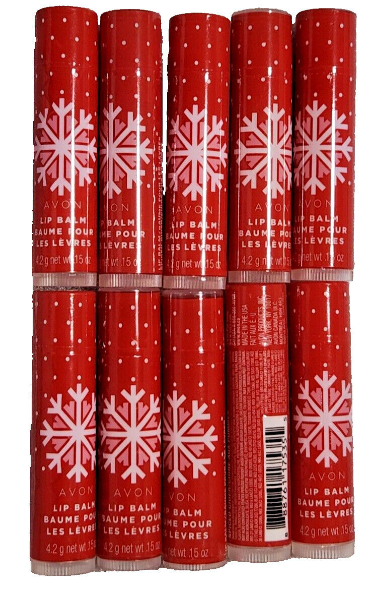 Spiced Cider Lip Balm Set - 10 Pack 0.15 oz Moisturizing Lip Care