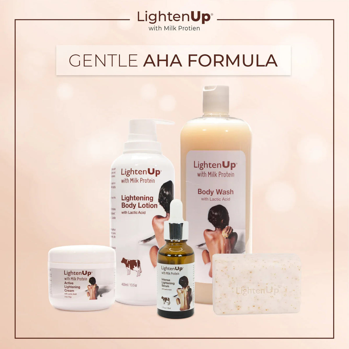 Brightening Serum with Milk Protein and Lactic Acid for Dark Spots & Radiance - 1 oz