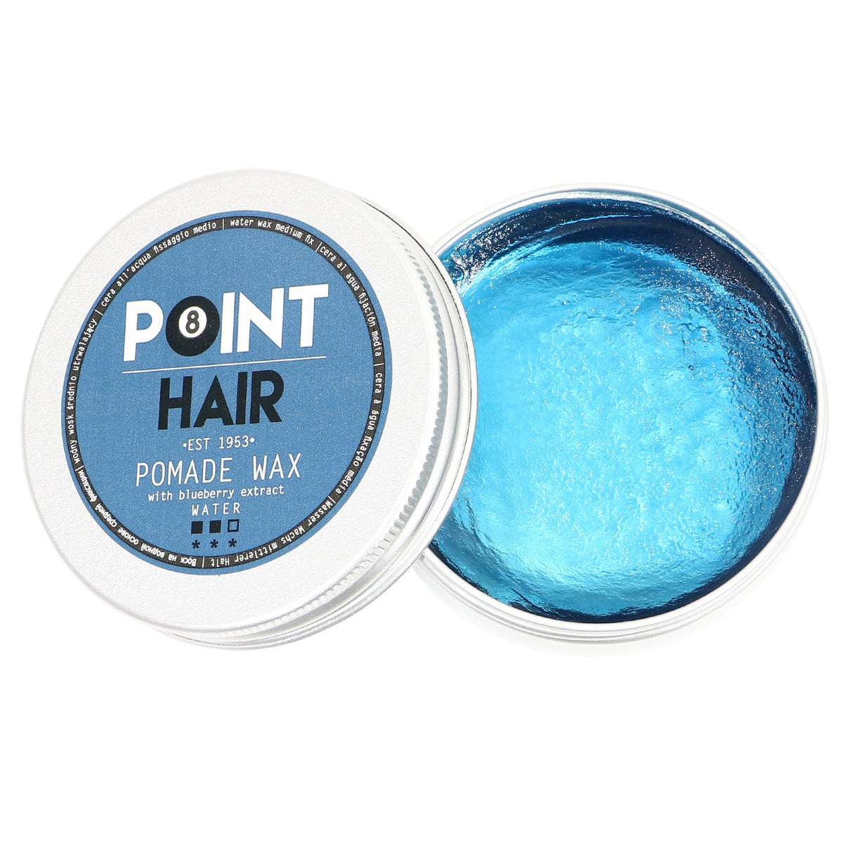 Water Based Hair Pomade Medium Hold High Shine 100ml - Point Barber
