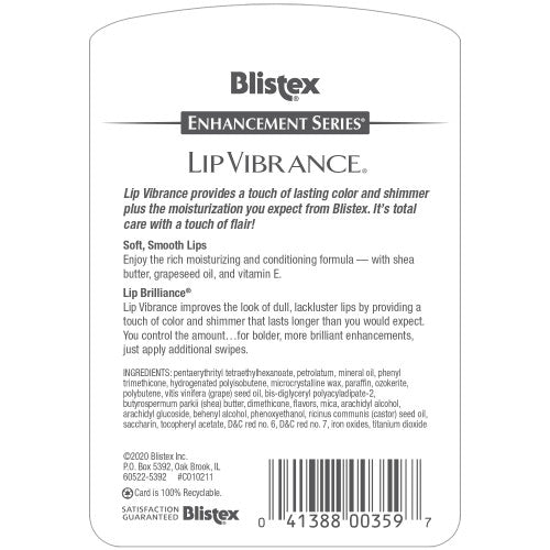 Lip Protectant Balm Set - 6 Pack Blistex Lip Vibrance 0.13 Oz Each