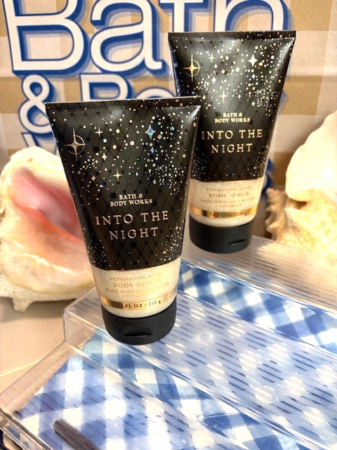 NEW! Bath & Body Works INTO THE NIGHT Foaming Sugar Scrub (7.4 oz) x