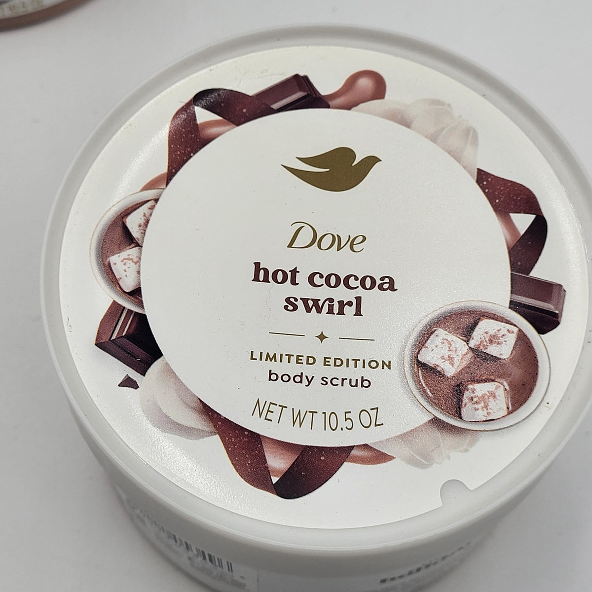 Lot of 3 Dove Hot Cocoa Swirl Body Scrub 10.5oz. Limited Edition