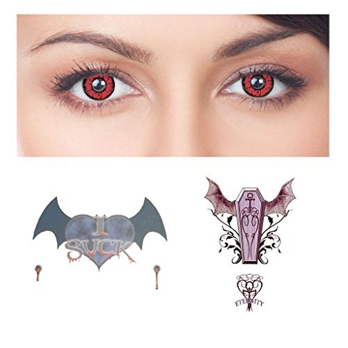 Kylie and Travis Couple Temporary Tattoos - Realistic, Life-Sized, Skin Safe Halloween Costume Accessory
