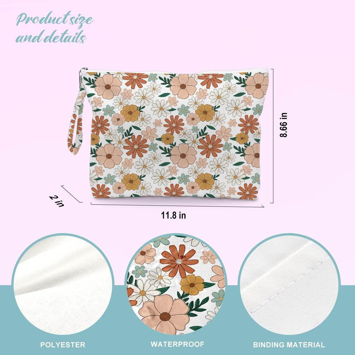 Waterproof Beach Tote & Cosmetic Wet Bag Set - Women’s Pool Bag