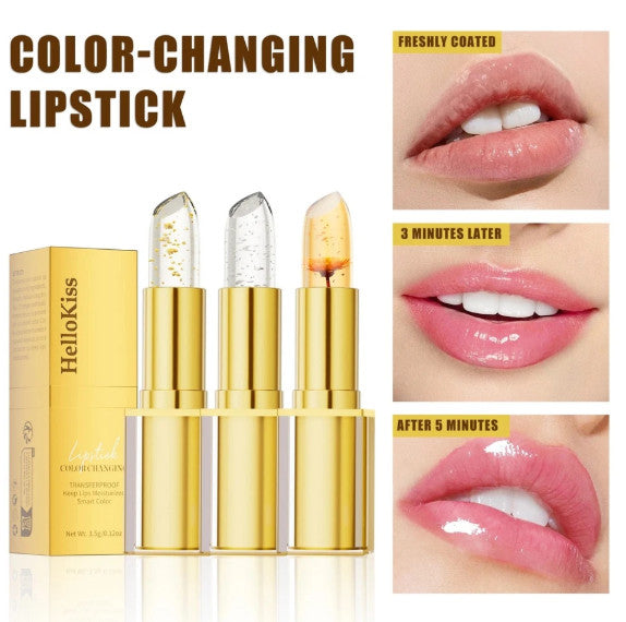 Color Changing Lipstick - Transfer Proof, Crystal Ph Activated Clear Lipstick