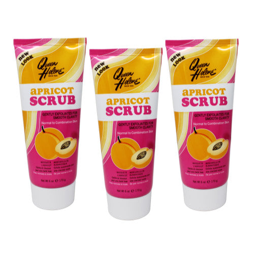 3 Pack Queen Helene Apricot Scrub 6 Oz Each