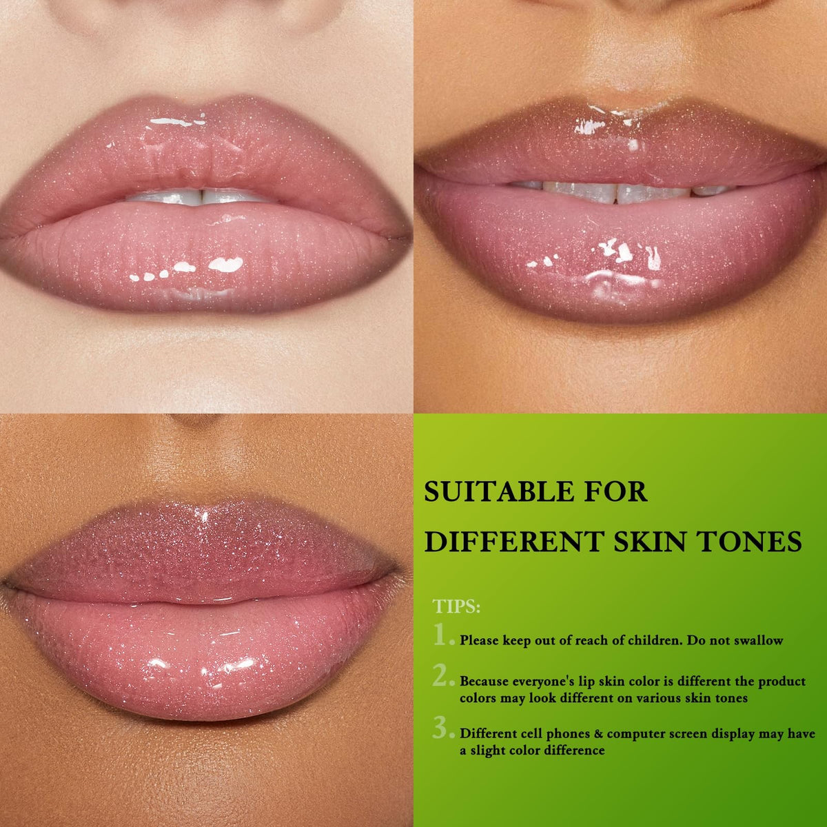 Lip Makeup Set with Lip Liner & Hydrating Lip Gloss Oil - 3 Pieces