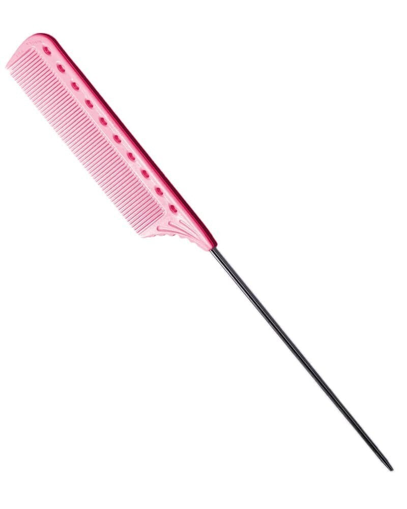 YS Park 122 Extra Long Tail Comb - Dolly Pink Professional Hair Styling Tool