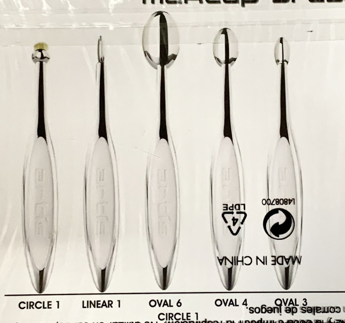 Artis Elite Collection Mirror Finish Makeup Brush Set - 5 Pieces