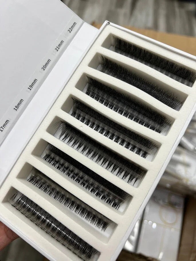 Premade False Eyelash Fans 15-22MM 3D 5D 7D 10D 14D Styling Assorted Curl