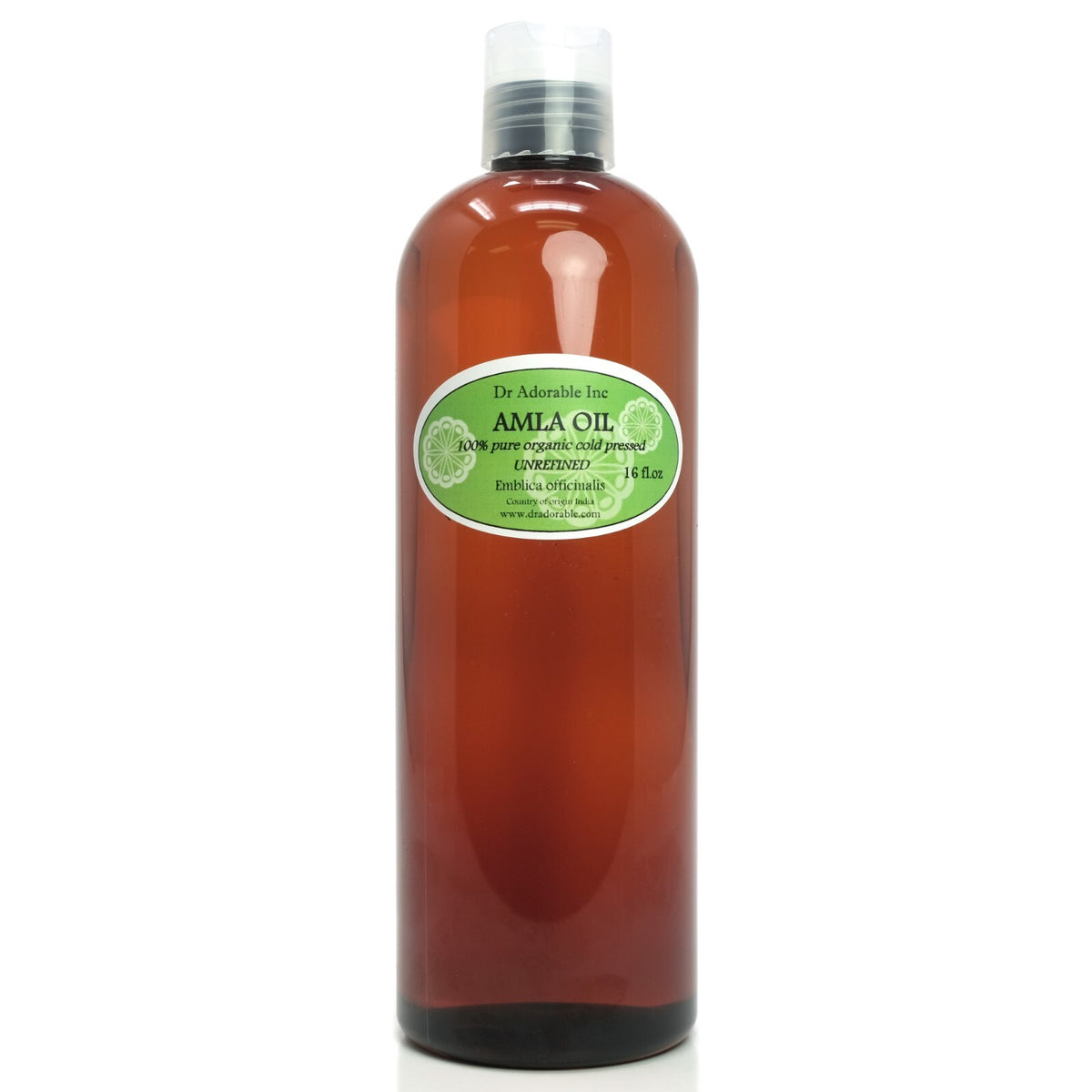 Organic Amla Oil 16 oz – Cold-Pressed Indian Gooseberry