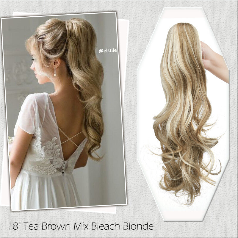 Fake Ponytail Clip-In Hair Extension Thick Natural Look 14 Inches