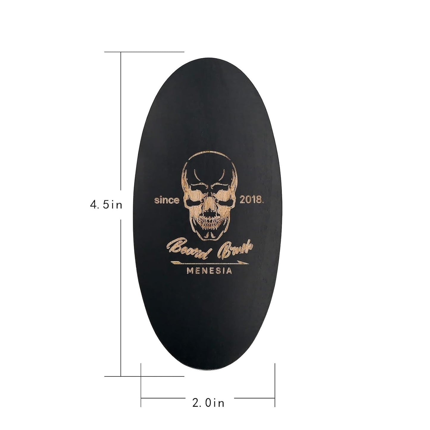 Black Boar Bristle Beard Brush for Medium to Thick Beards - Stylish Grooming Tool