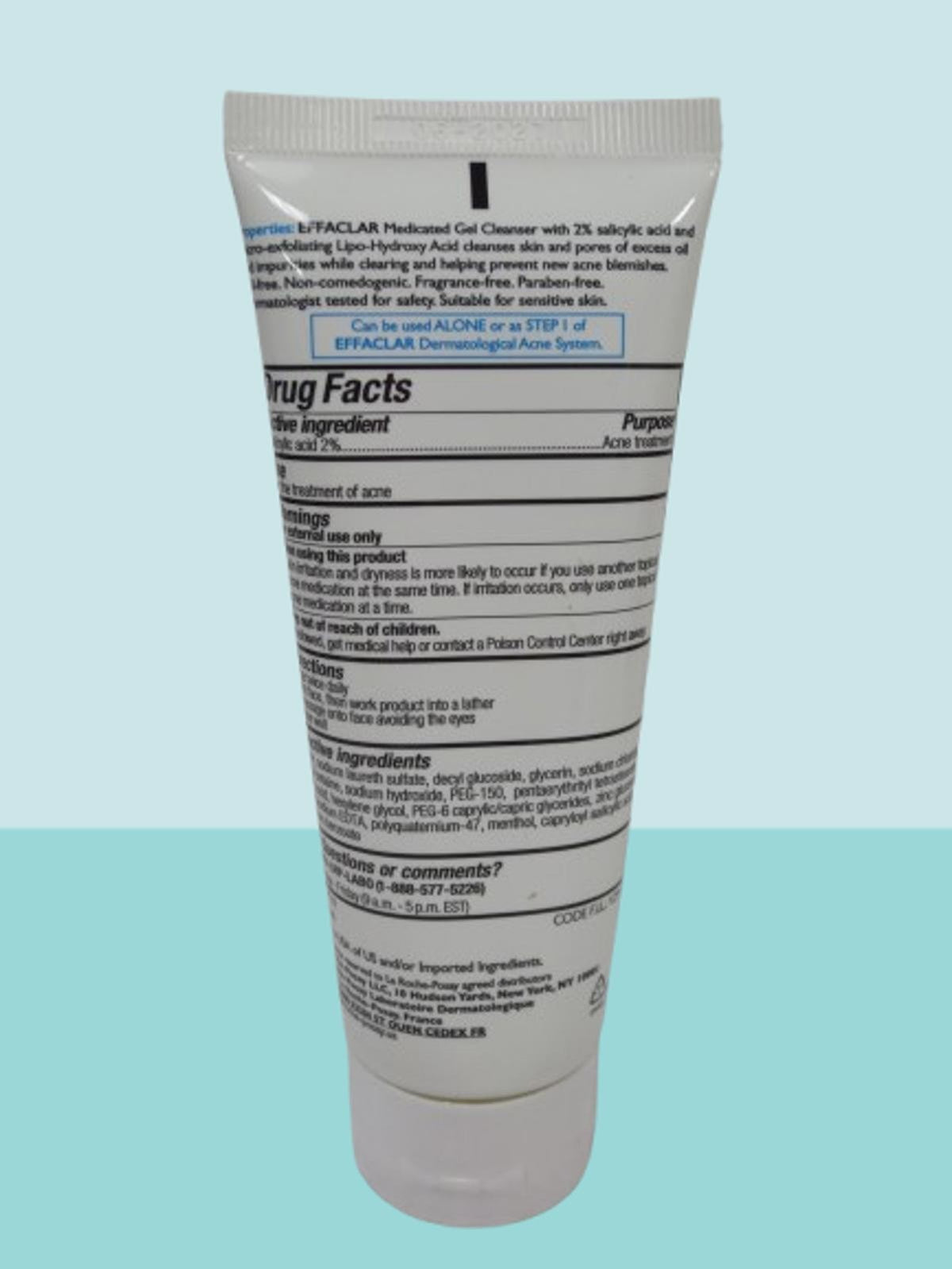 Medicated Facial Cleanser Gel for Acne-Prone Skin - 3.4 Oz, Set of 2
