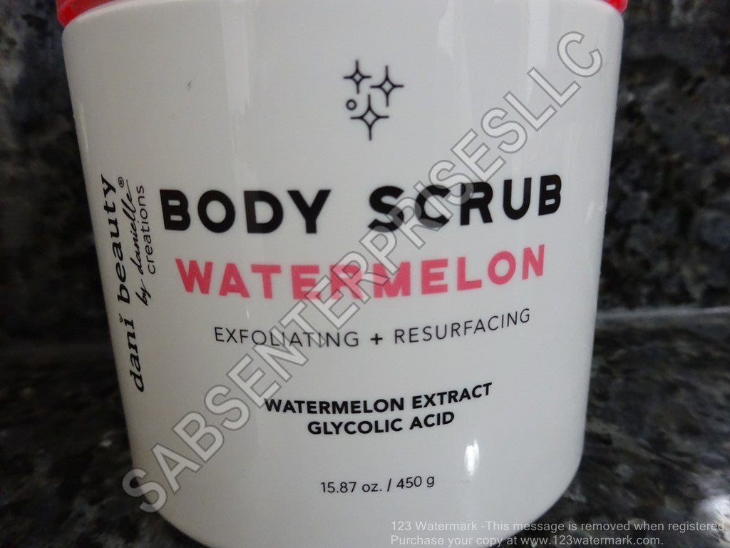 6 Dani Beauty WATERMELON Body Scrub Exfoliating + Resurfacing 15.87