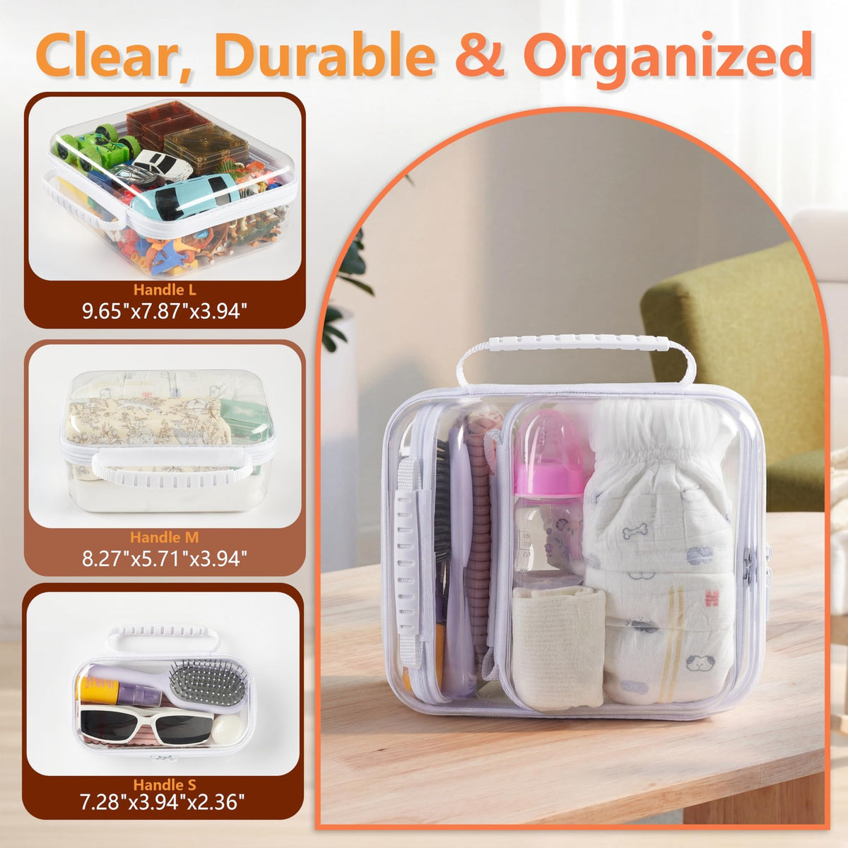 Travel Toiletry Organizer 3PCS Hard Shell Case Set, Leak-Resistant & Portable