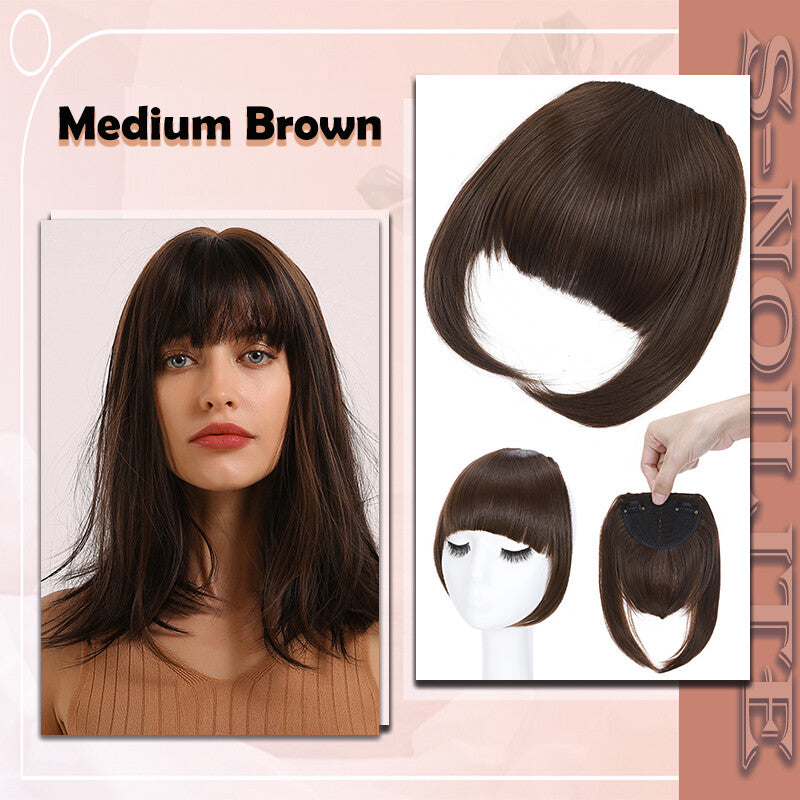 French Style Clip-In Bangs Hair Extensions - 11 Inches Natural Look